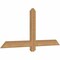Ekena Millwork Eugene Smooth Timber Gable Bracket, Western Red Cedar, 48"W x 22"H x 1 1/2"D x 3 1/2"F, 11/12 Pitch GBW048X22X0204EUG00SWR - alternate 5
